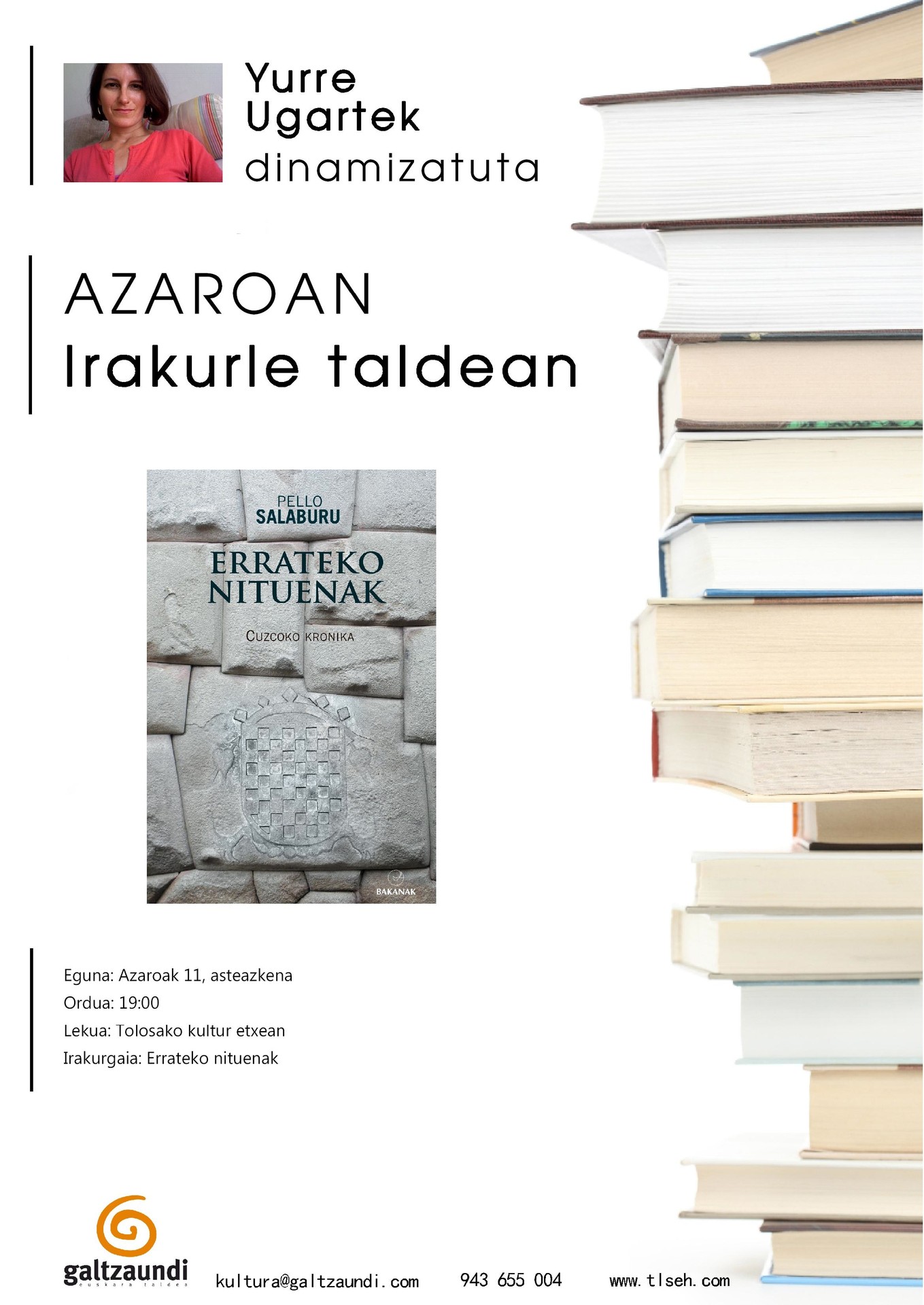 <B>Pello Salabururen “Errateko nituenak” aztertuko