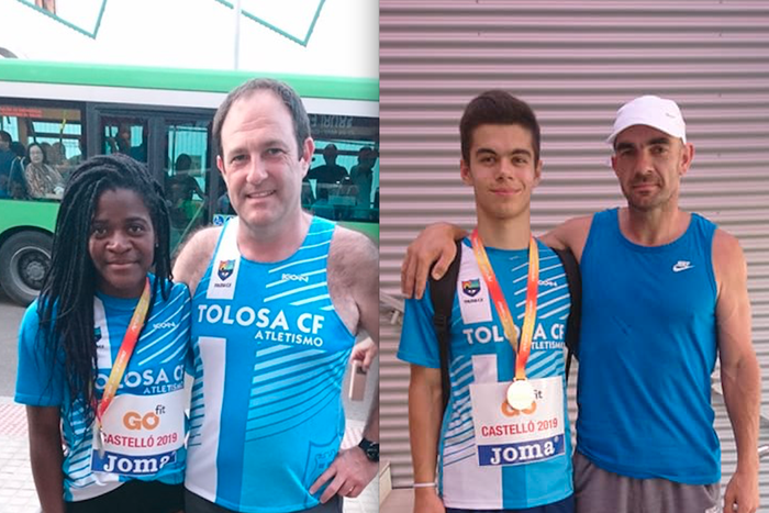 Bi domina eta Gipuzkoako errekor bat Espainiako 18 urtez azpikoen atletismo txapelketan