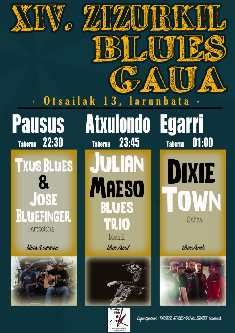 Zizurkilgo XIV. Blues Gaua otsailaren 13an izango da