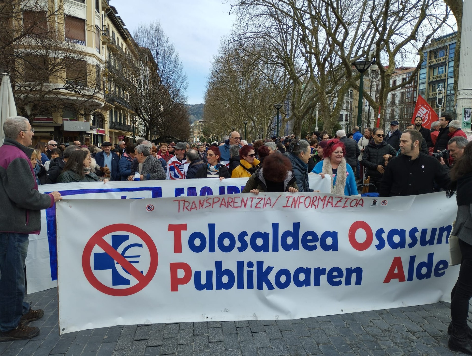 Osasun sistema publikoaren alde, Tolosaldetik Donostiara