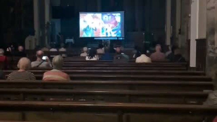 Oier Gaston eta Mikel Maniega, Alegiako elizan