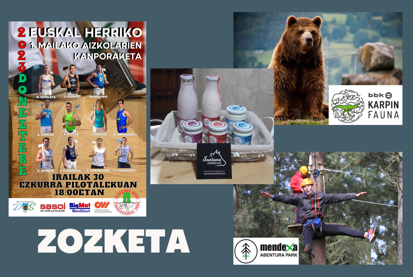 Sari ezberdinak banatu ditugu
