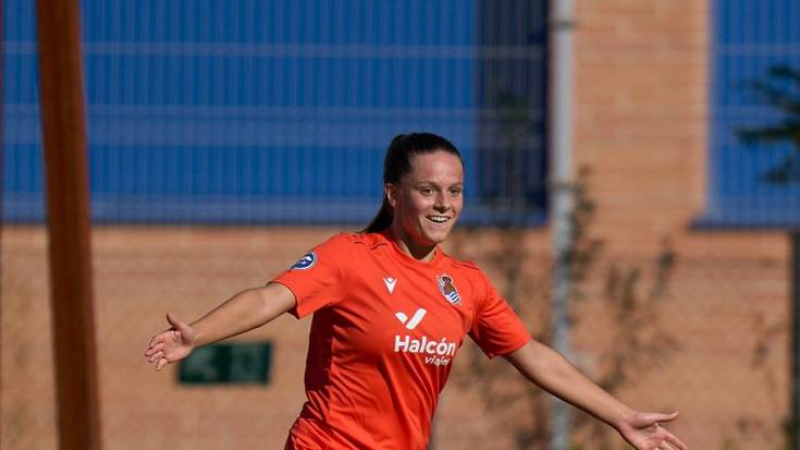 Aiara Agirrezabala, jokalari gazteena bi gol sartzen Lehen Mailan