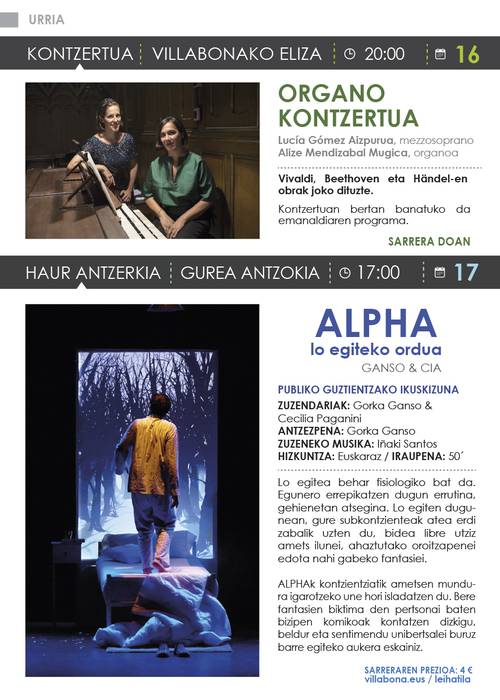 Urriko kultur egitaraua Amasa-Villabonan