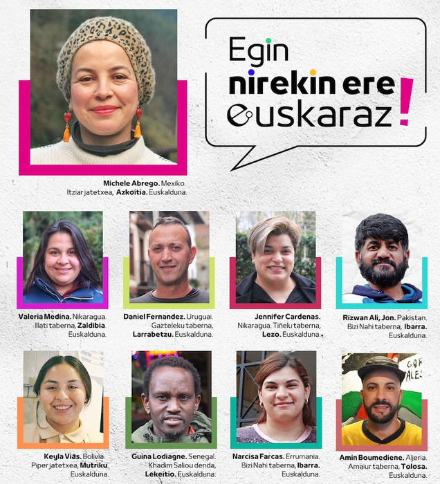 Euskarak kolore asko dituela nabarmenduz