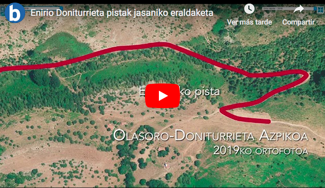 Enirio-Doniturrieta pistak eragindako «txikizioa» salatu du Aralar Bizirik plataformak