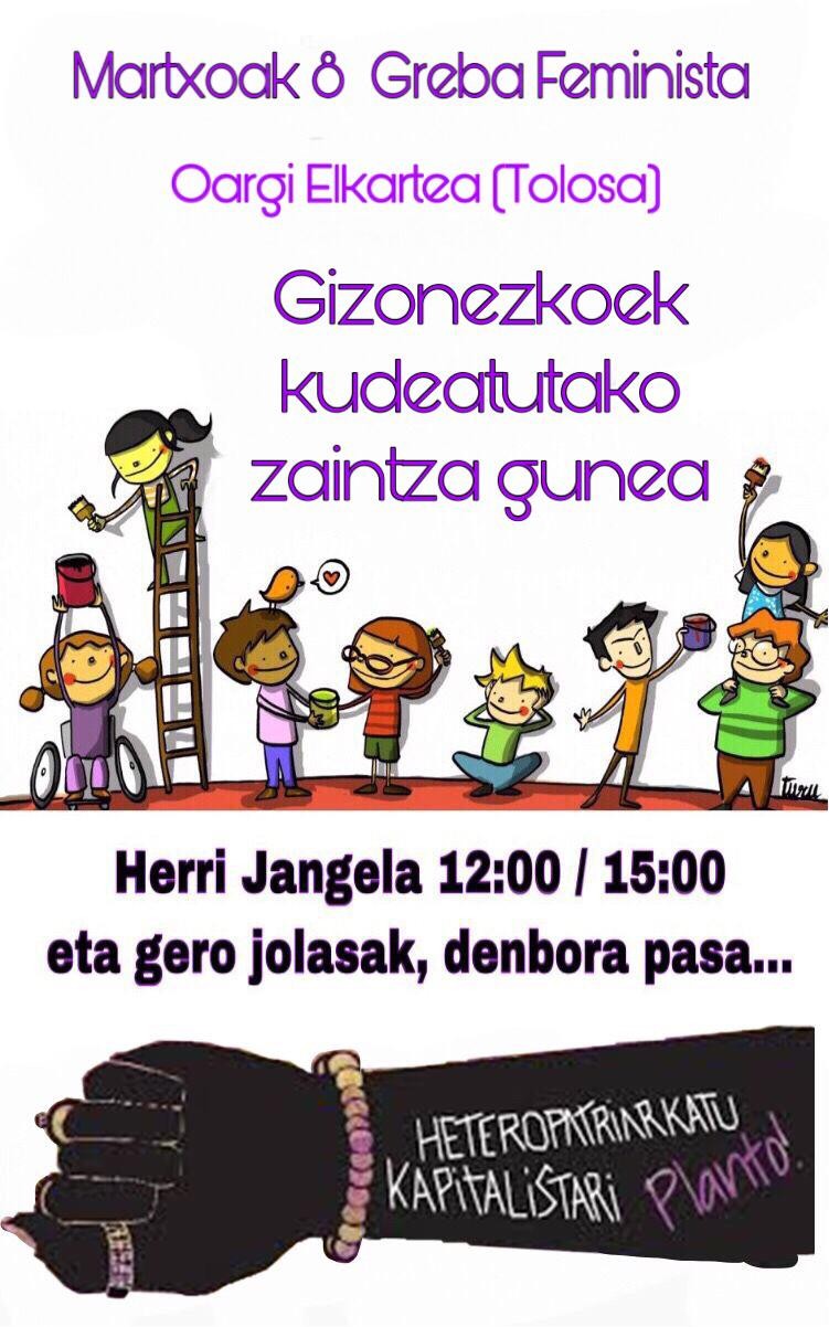 M8: Zein da gizonen papera greba feministan?