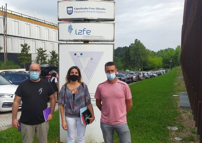 Amasara doan errepidea egokitzeko proiektua aurkeztu du udalak aldundian