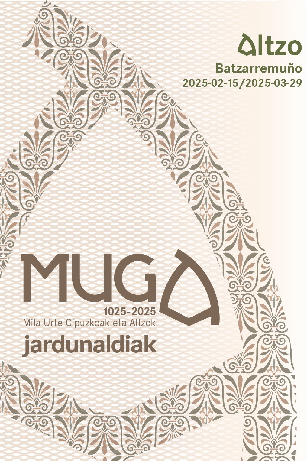 Larunbatean hasiko dira Muga jardunaldiak, Altzon