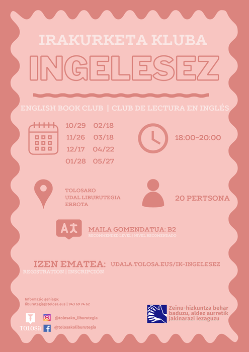 Irakurketa kluba ingelesez