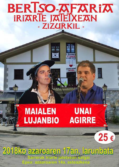 V.PELLO MARI OTAÑO BERTSO-PAPER LEHIAKETAK BADITU BERE SARIDUNAK