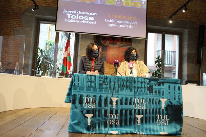 1,1 milioi euroko inbertsioa, Tolosa suspertzen jarraitzeko