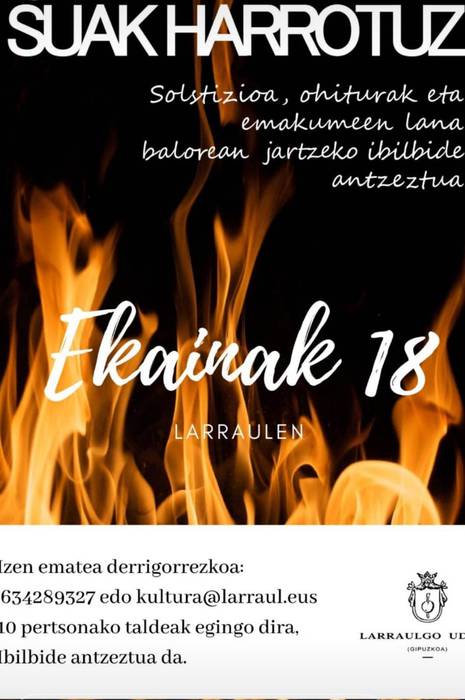 'Suak harrotuz' ikuskizuna