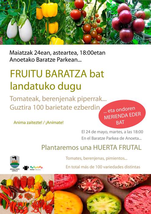 Asteartean fruitu baratza landatzeko tailerra
