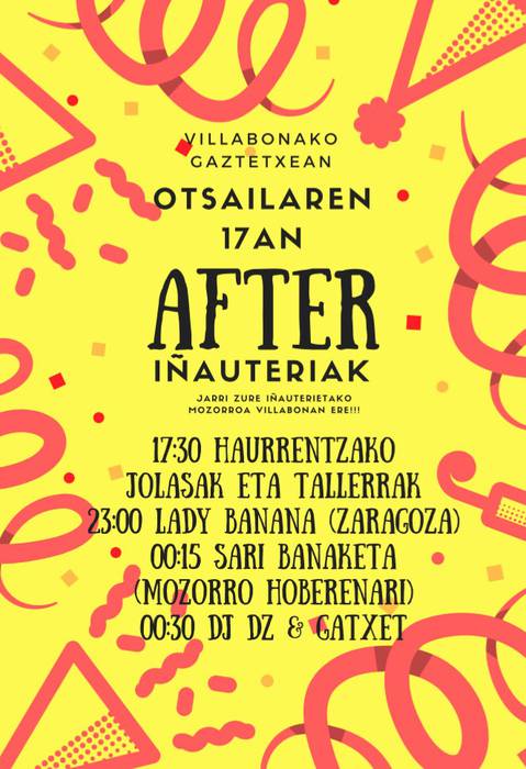 "After inauteriak" festa 