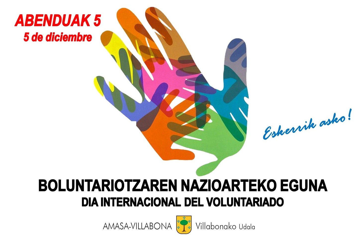 Eskerrik asko boluntario guztiei!