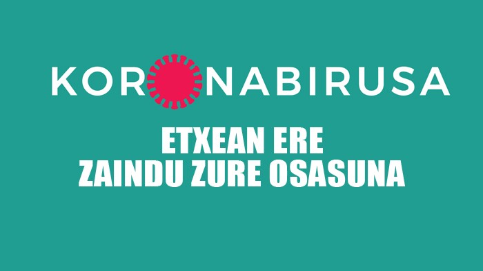 Etxean ere zaindu zure osasuna