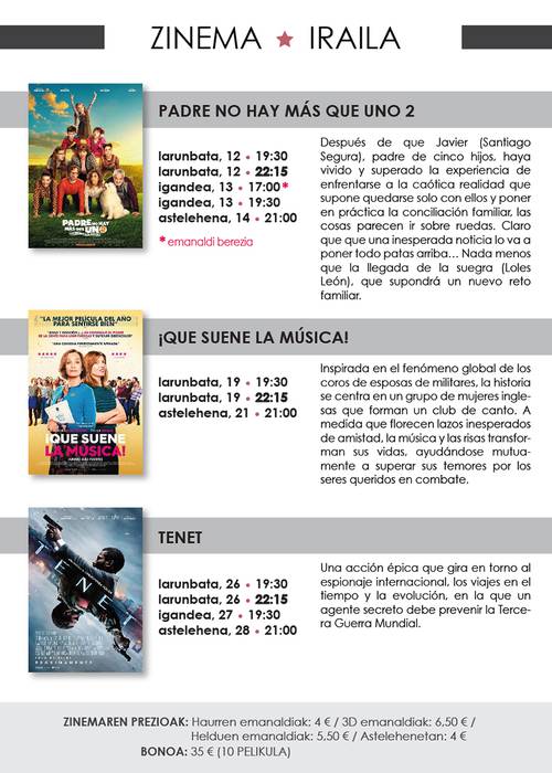 Iraileko kultur programazioa