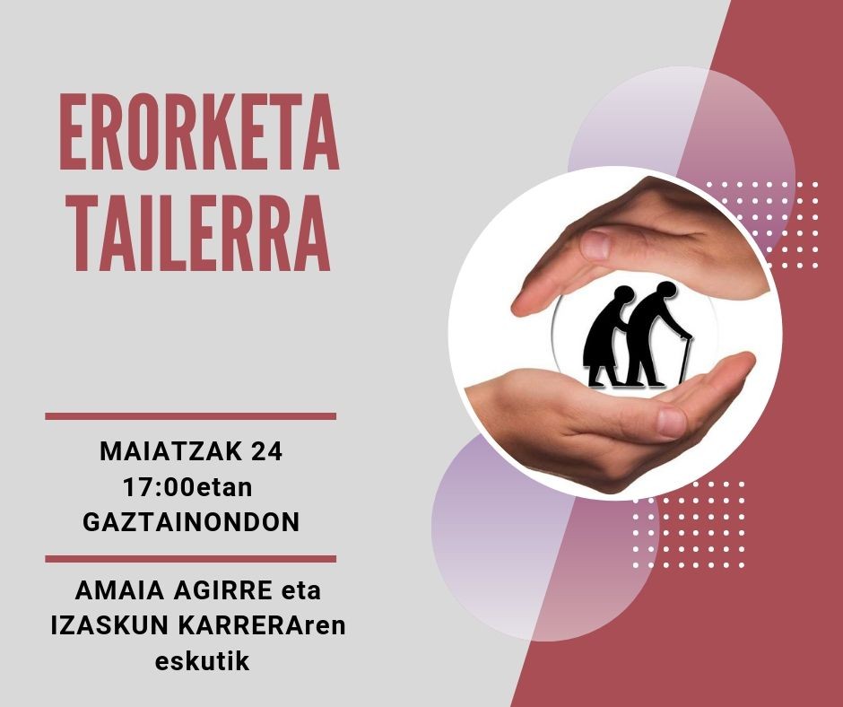 Erorketen inguruko tailerra