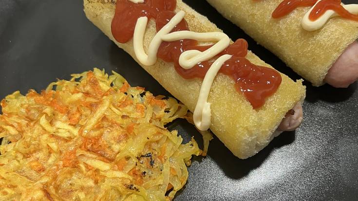 Hot Dog-a, patata gofreekin