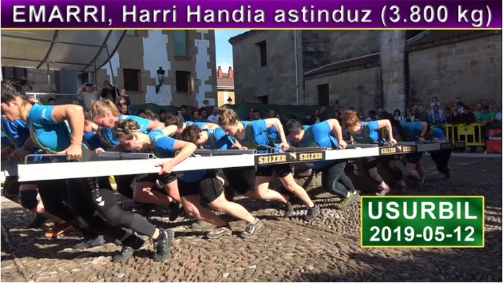 'EMARRI, 3.800 kg-ko Harri Handia astinduz' (Usurbil, 2019-05-12 (22'22'')