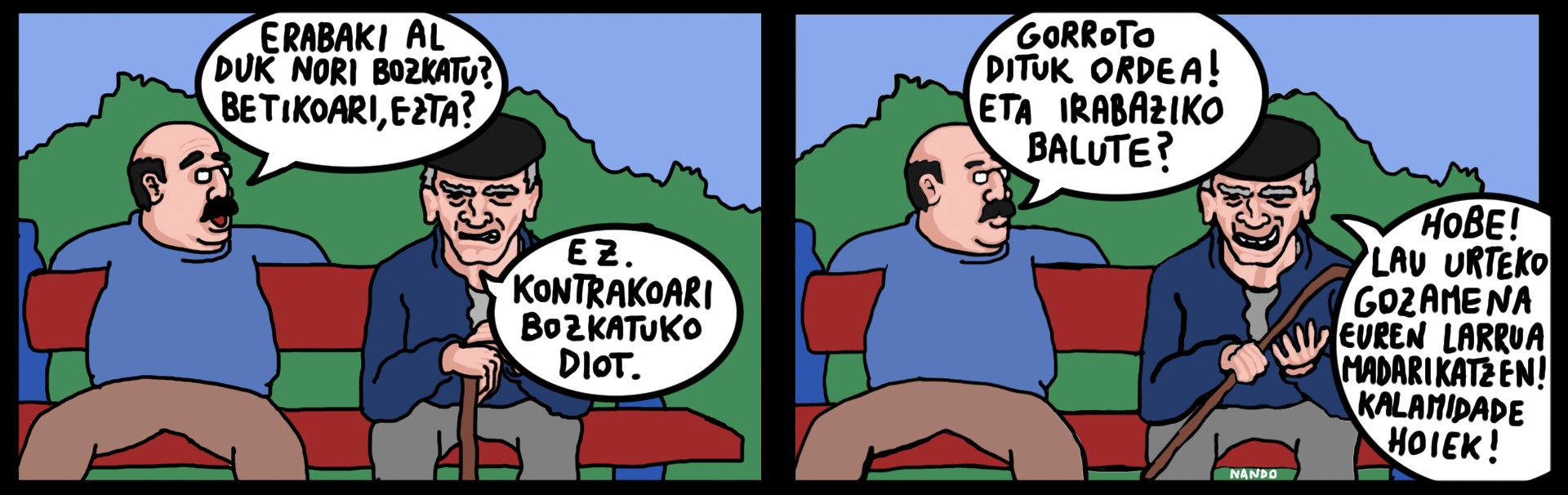 Hauteskundeak. Komikia