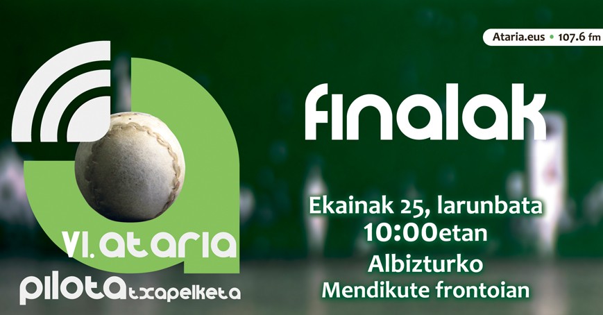 VI. Ataria Pilota Txapelketako finalak, bihar