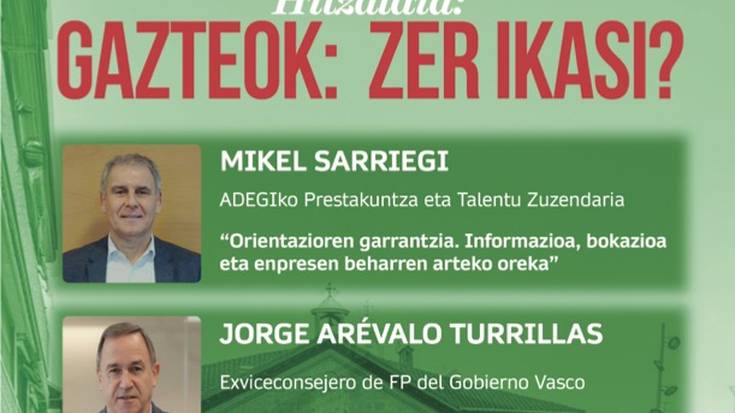 "Gazteok: Zer ikasi?" hitzaldia