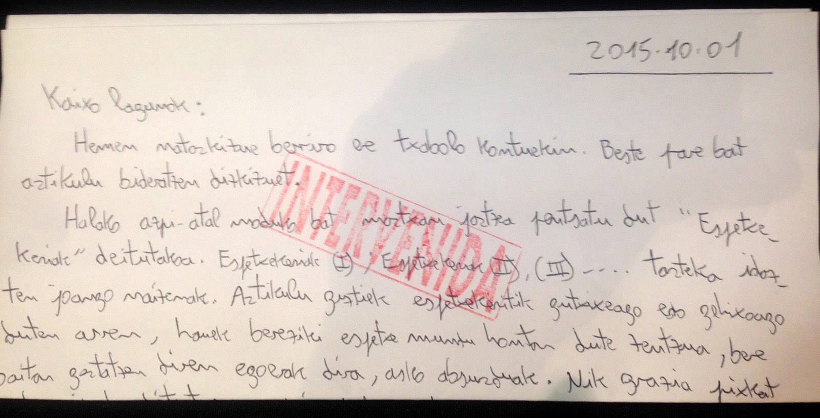 Espetxekeriak (I)