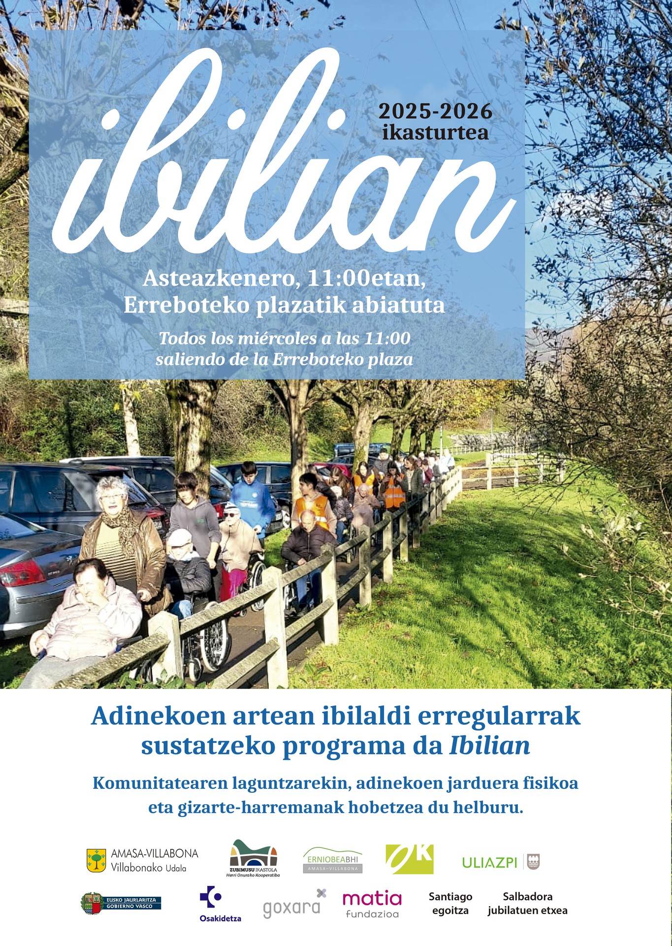 Ibilian ekimenak asteazkenean hasiko du ikasturte berria