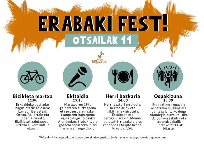 Larunbatean Erabakifest!