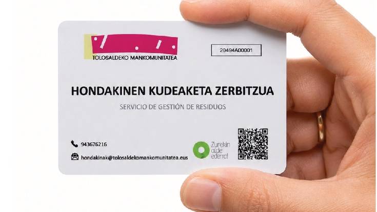 Txartel bidezko hondakin sistema berria jarriko dute