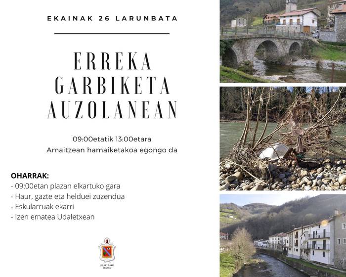 Erreka garbiketa auzolanean