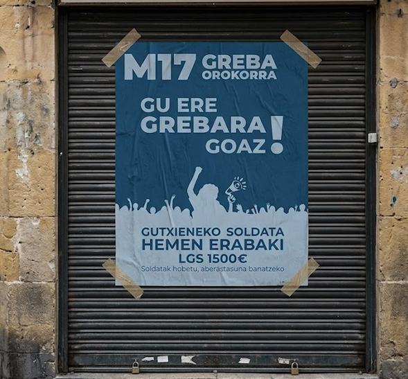 ATARIAk bat egingo du martxoaren 17ko greba orokorrarekin
