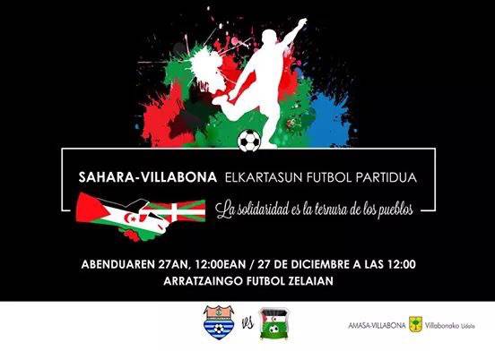 Sahara-Villabona elkartasun futbol partida