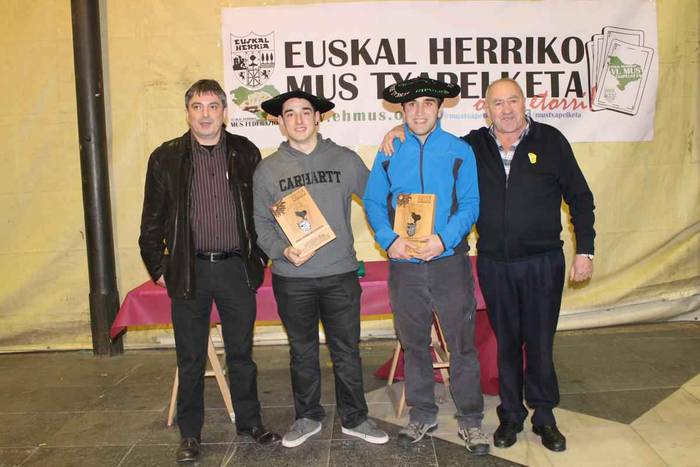Eskualdeko bost bikote pasa dira Euskal Herriko Mus Txapelketako finalera