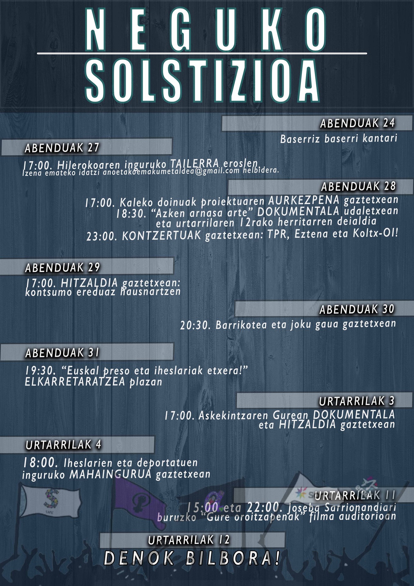 Neguko solstizioa ospatuko dute Anoetako Gaztetxean