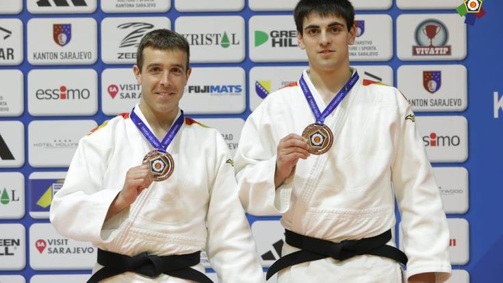 Saralegi eta Regillaga, brontzea Europako Judo Txapelketan