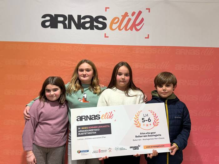 Ikaztegietarrak irabazle, Arnasetik bideo-sormen lehiaketan