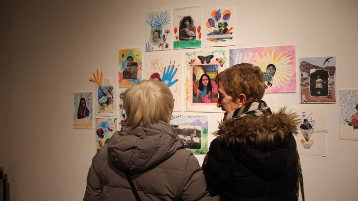 Jabetze Eskolako parte hartzaileen lanak ikusgai, gaurtik aurrera