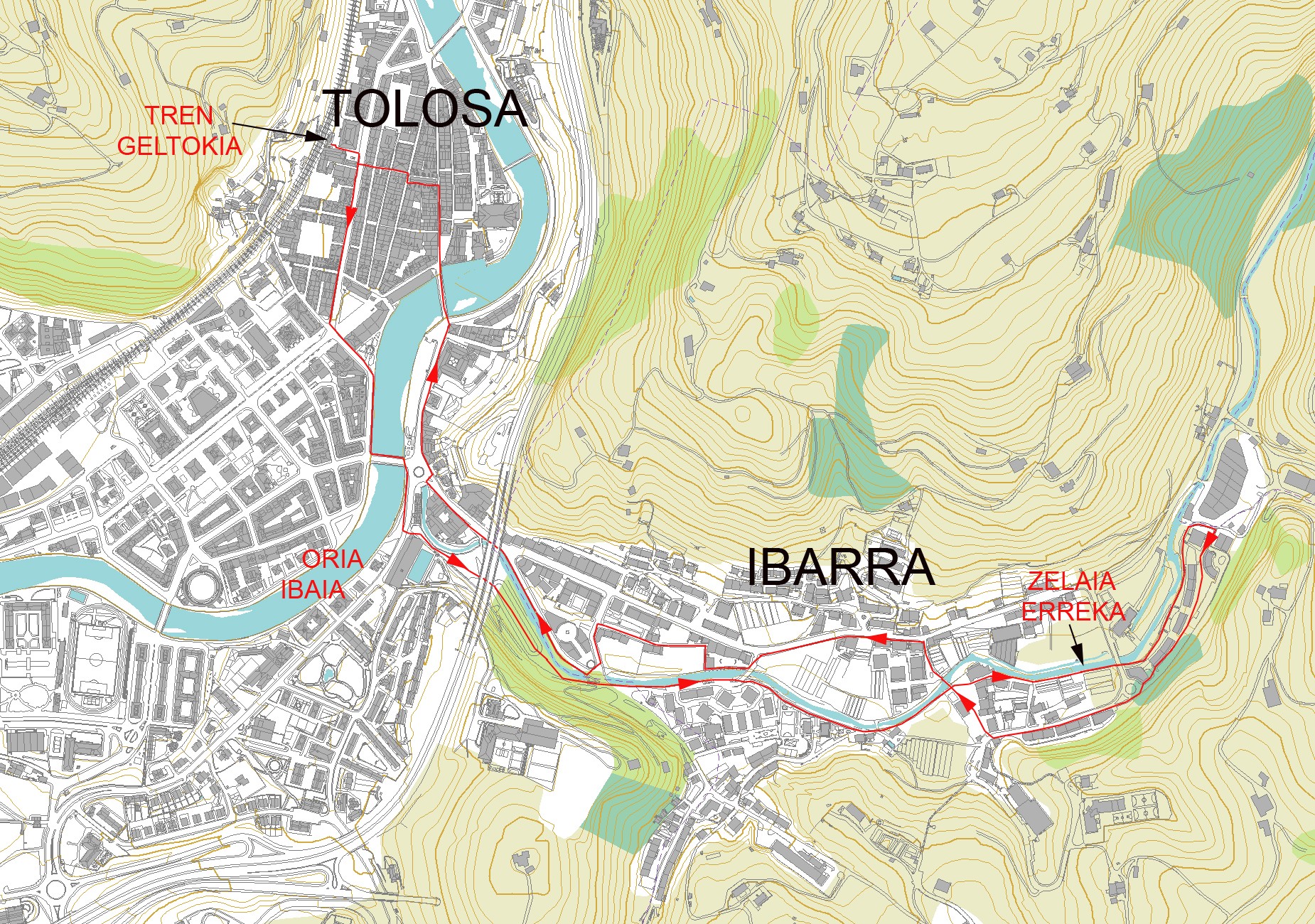 Ibarraren bihotzean, zubitik zubira