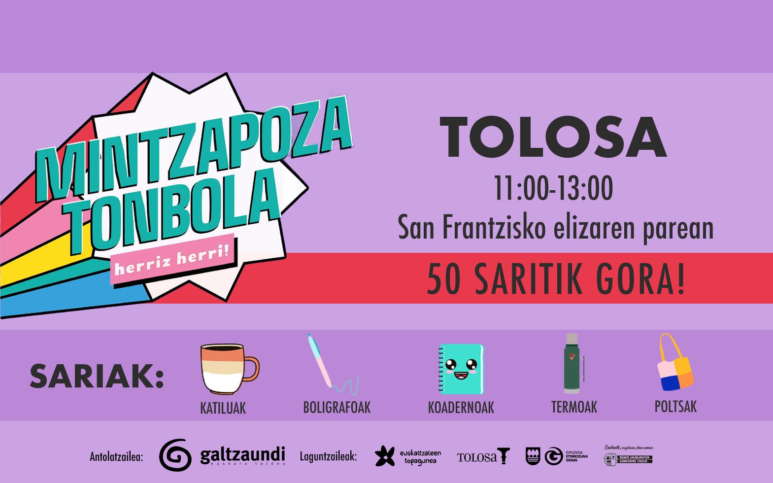 MintzaPoza tonbola Tolosan
