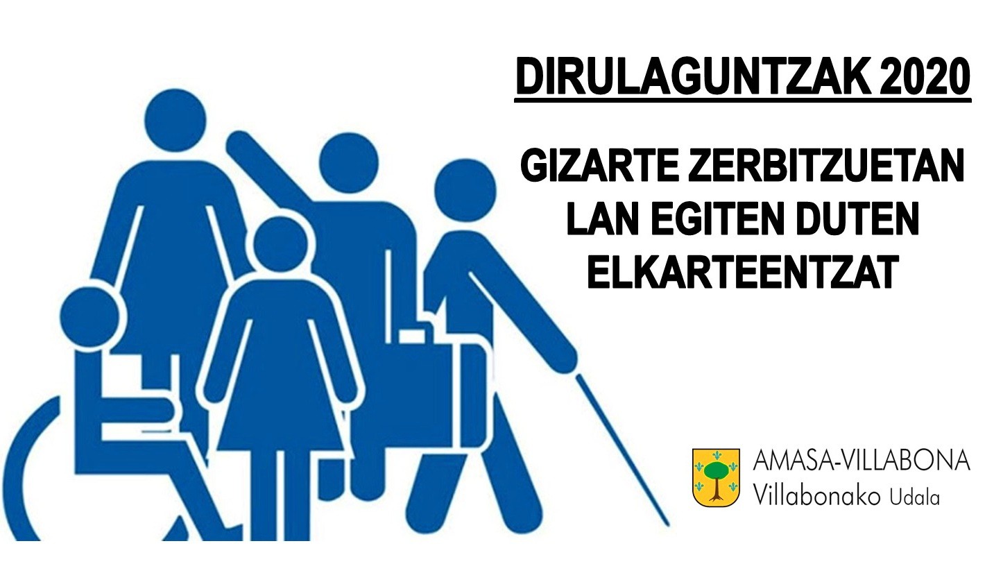 Udalaren dirulaguntzak Gizarte Zerbitzuetan lan egiten duten elkarteentzat