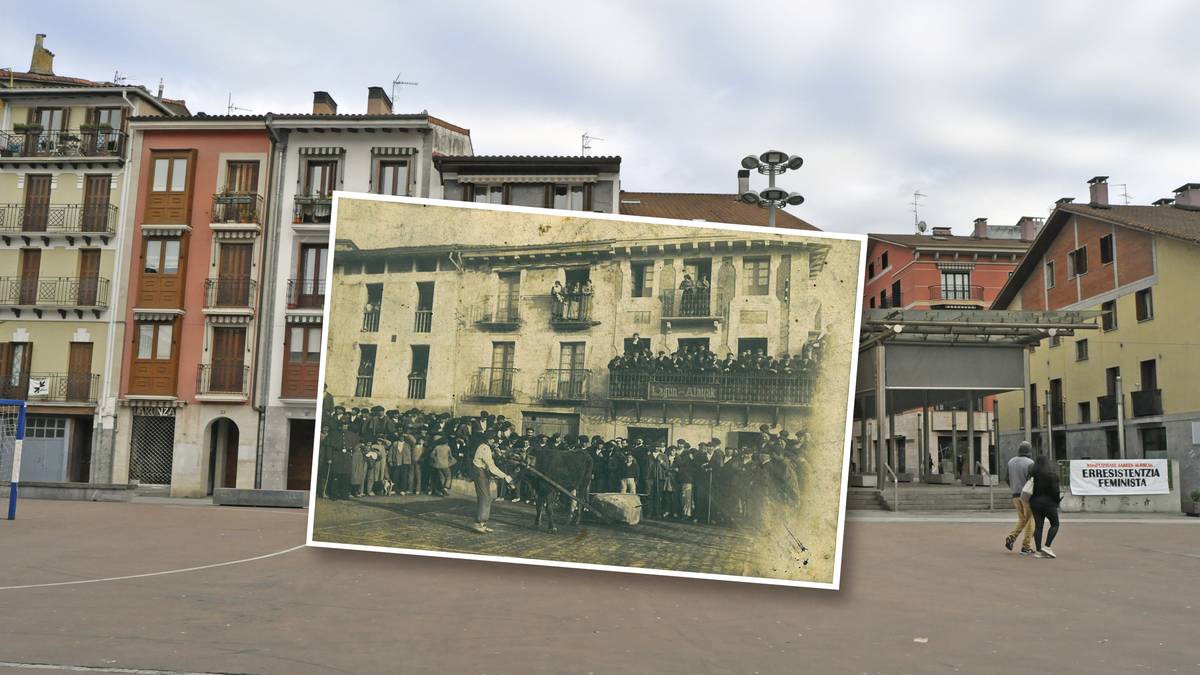 Villabonako Erreboteko plaza,  1903ko martxoa