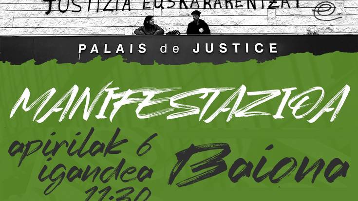 Apirilaren 6an Nazio Manifestazioa Baionan: justizia euskararentzat!