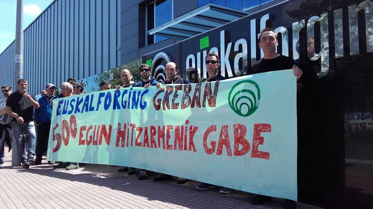 Euskal Forging enpresako langileak greba mugagabean