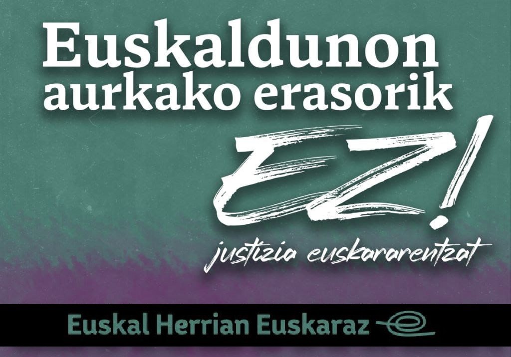 Euskaldunon aurkako erasorik ez! Ostegunean elkarretaratzea Tolosako tren geltokian