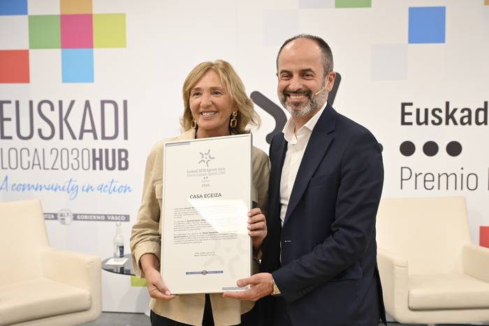 Casa Eceizak Bidean aitortza jaso du Euskadi 2030 Agenda Sarietan