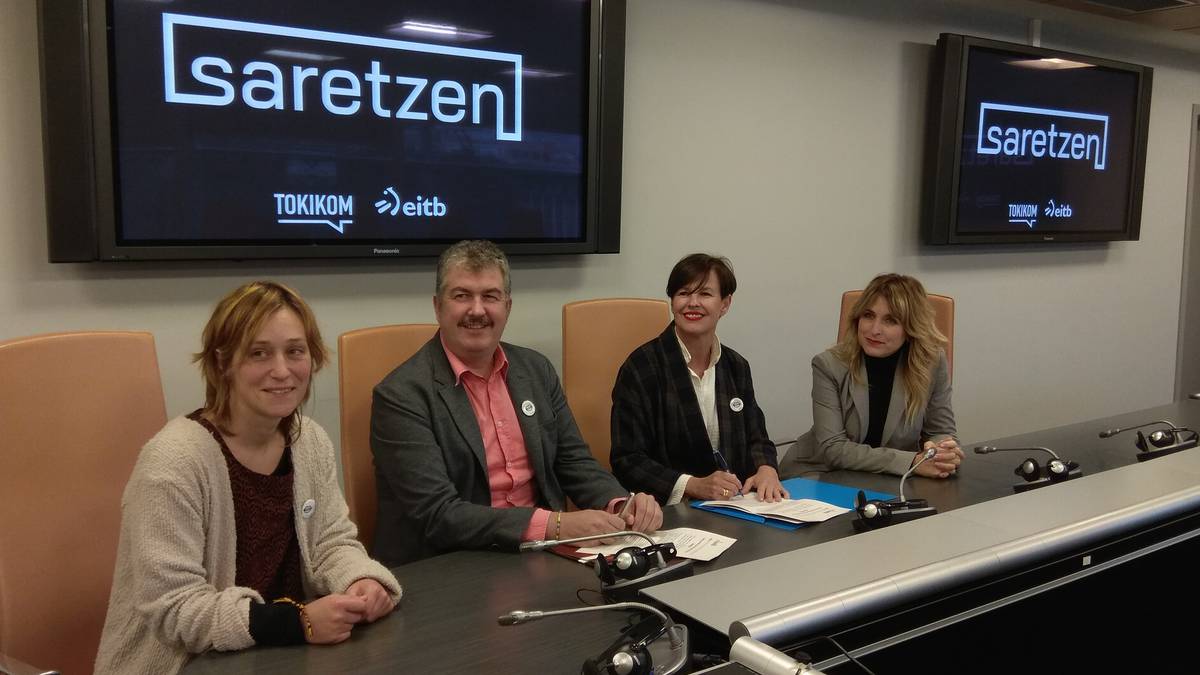 Saretzen proiektua jarri dute abian EITBk eta Tokikomek