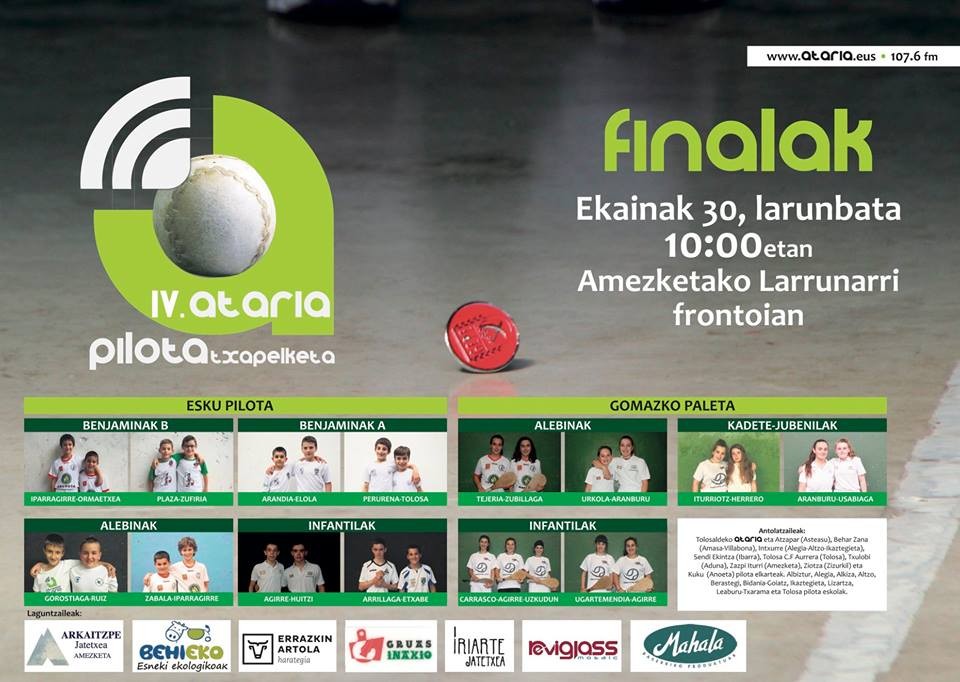 IV. Ataria Pilota Txapelketako finalak
